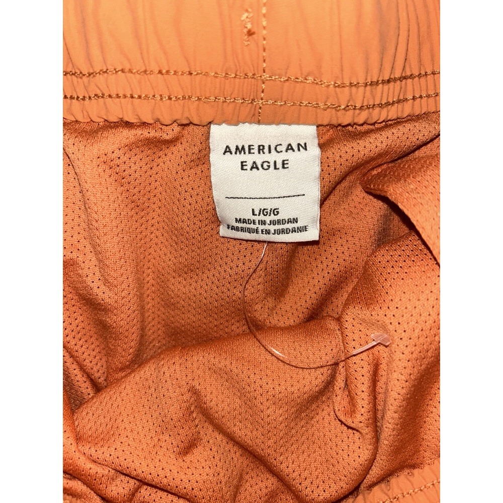 Mens AE 24/7 Trekker 5.5" Shorts Lot Of 2- Orange‎ And Dark Green Large - Picture 4 of 8